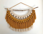Mustard & Natural Fringe Wall Hanging